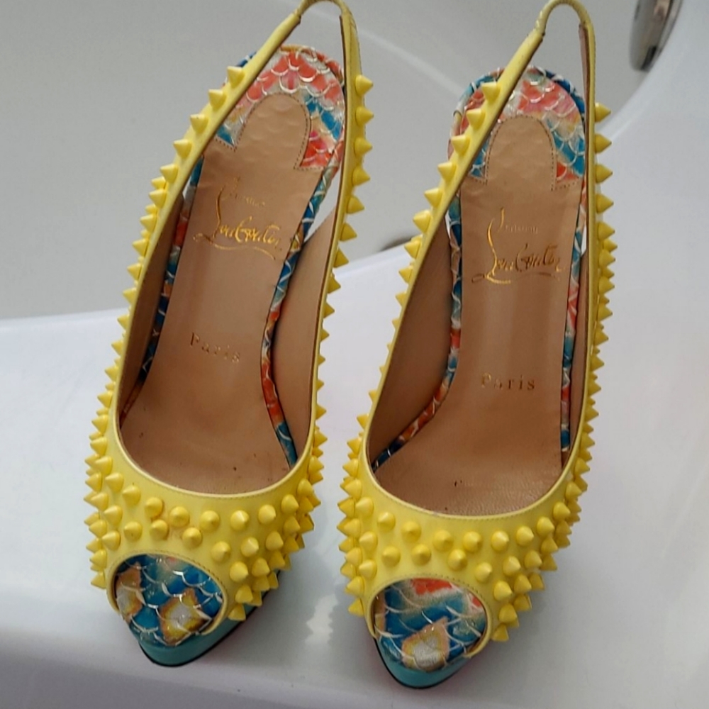 Louboutin spike slingback